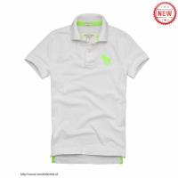 heren abercrombie fitch korte polo t-shirt wit groen moose logo Kleren Site kuqx2229